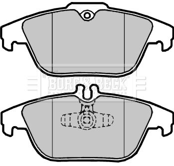 BORG & BECK Комплект тормозных колодок, дисковый тормоз BBP2418